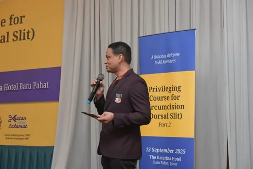 Two speakers on stage at a MADOCS programme